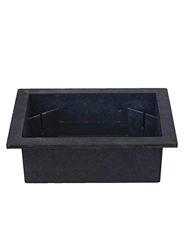 CRAFT SMITH Elegant Rectangular Water Fountain Plastic Tub (Size: 29.5 x 22x 10 CM | Colour: Black | Weight: 450 gram)