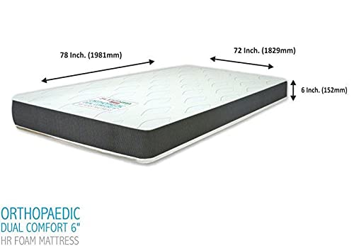 Orthopaedic Dual Comfort Mattress Hard and Soft (5 Inch, 72 * 30)