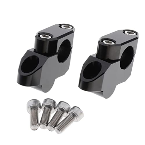 LOOM TREE® Aluminum Handlebar Mount Riser Clamp Kit For R1200 R Nine T 2014-2017 | 2Pcs X Handlebar Risers For R1200 R Nine T 2014 2015 2016 2017 4Pcs X Bolts