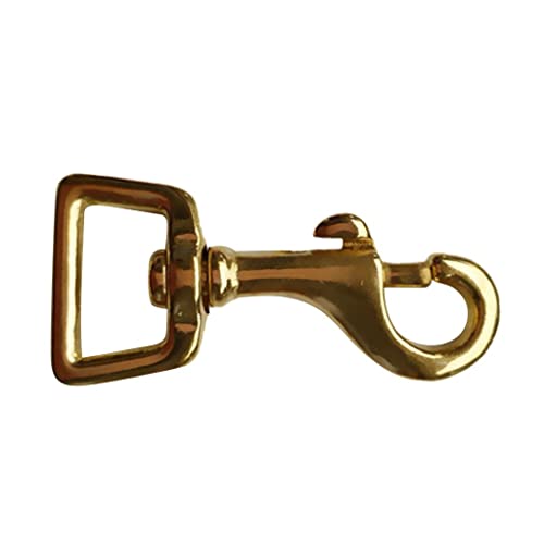 bnf® Solid Brass Square Swivel Trigger Clip Snap Hook Bag Clasp Key Chain 20x59mm | Water Sports | Scuba & Snorkeling | Other Scuba & Snorkeling