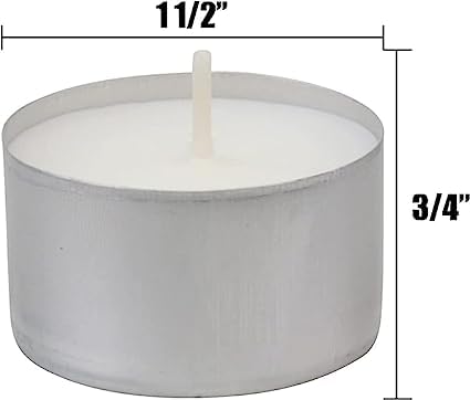 ALEVAN 7 Hours Burning White Paraffin Wax Unscented Tealight Candles for Home Decor || Long Burning Tea Light Candles