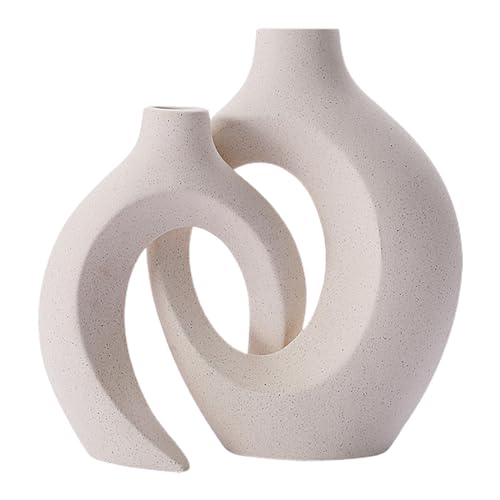 MYADDICTION Hollow Ceramic Vase Minimalism Home Decor Decorative for Mantle Party Office Black