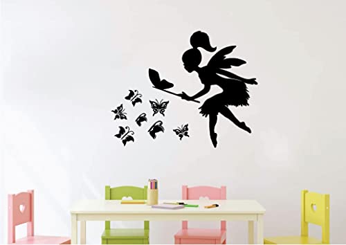 VVWV Flying Angel Wall Stickers for Educational Kids Room School Office Living Room Study Room Home & Kitchen Decor L x H 60 x 50 Cms