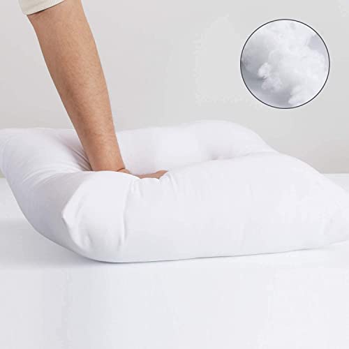 IMSMARTMART Adjustable Hollow Fibre Pillow - Fluffy, Medium Firm, 27x16”, Breathable Comfort (Pack of 2)