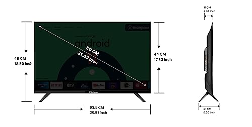 Westinghouse 80 cm (32 inches) W2 Series HD Ready Certified Android LED TV WH32HX41 (Black)