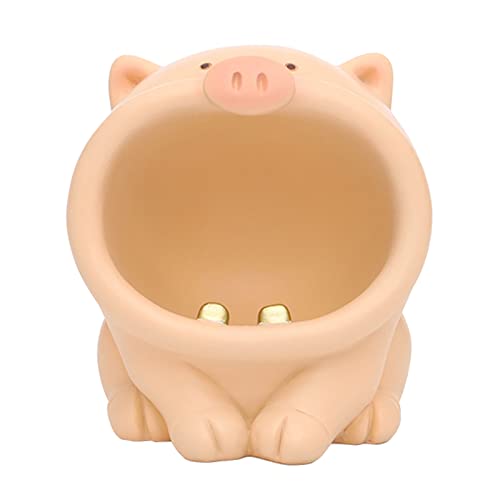 MYADDICTION Resin Animal Ashtray Centerpiece Statue for Indoor Outdoor Desktop Mens Gift Light Pink