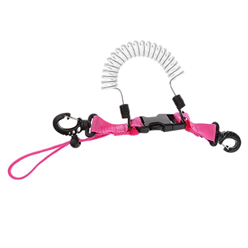 bnf® Scuba Diving Elastic Spring Coil Torch Lanyard Quick Release Buckle Pink B | Water Sports | Scuba & Snorkeling | Other Scuba & Snorkeling