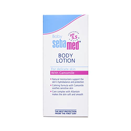 Sebamed Baby Body Lotion 100 ml|Ph 5.5|Camomile & Allantoin| Dermatalogically tested| Sensitive skin