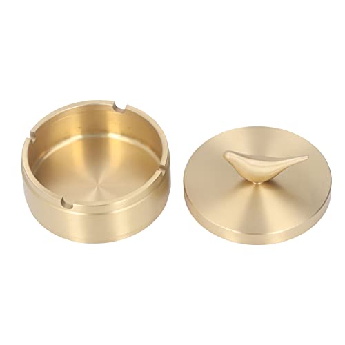 Golden Ashtray, Brass 4 Slots Car Ashtray for Family (S)