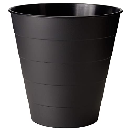 Ikea FNISS Plastic Open-Top Waste bin, Black, 10 L (3 Gallon)