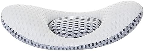 PARYAVARAN Leaf Shape Lumbar Support Pillow for Sleeping, Pregnancy Pillow, 3D Air Mesh Back Pillow for Bed, Adjustable Height Lumbar Pillow for Lower Back Pain Relief