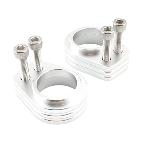 ATORSE Handlebar Riser 19.5Mm Sturdy Compatible with Kawa- Saki Zzr 1200 Fashionable Compact | 2 Clamps 4 Screws