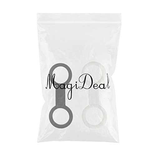 bnf® 2 Pieces Scuba Diving Mask Silicone Snorkel Keeper Retainer Clear and Black | Water Sports | Scuba & Snorkeling | Other Scuba & Snorkeling