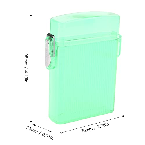 Cigarette Holder Box, Large Capacity Present Cigarette Case Clear for Family (Green)