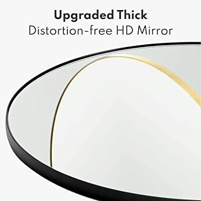 Cheval Glasses Round Wall Mirror for wash Basin - 16x16inches | Made in India | Designer Mirror