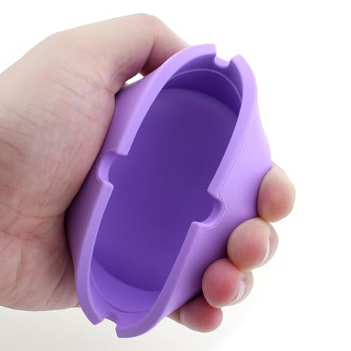 SECRET DESIRE™ Round Silicone Ashtray Smoking Cigar Holder for Tabletop Office Purple