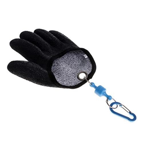 UJEAVETTE® Fishing Gloves for Handing Fish Safety with Magnet Release XL Right Hand