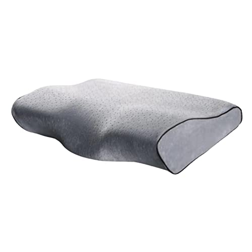 CALANDIS® Butterfly Design Memory Pillow Ergonomic Contour for Side Sleepers Sleeping Gray | 1 Piece Memory Pillow