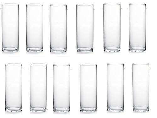 Cylender4x41156 Clear Cylinder Glass Vase/Candle Holder - 4" x 14"H Wholesale Lot Pack of 12 PCS