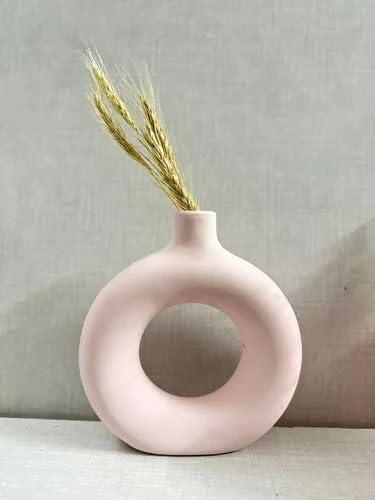 Ceremic donaut Ring Shape vase