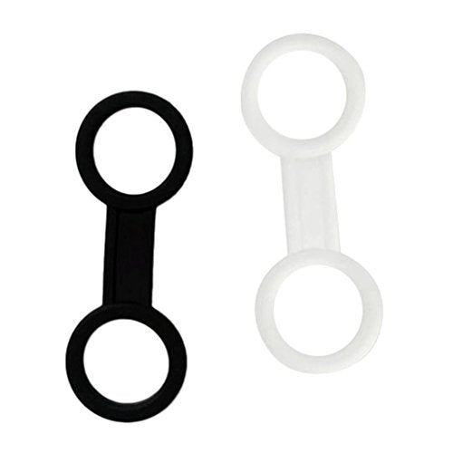 bnf® 2 Pieces Scuba Diving Mask Silicone Snorkel Keeper Retainer Clear and Black | Water Sports | Scuba & Snorkeling | Other Scuba & Snorkeling