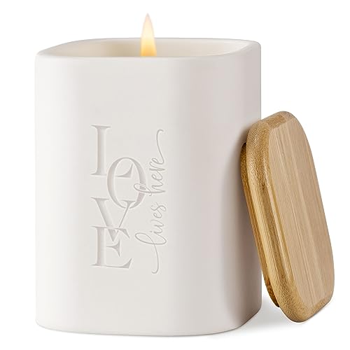 Square Home Candle (Love Lives Here)