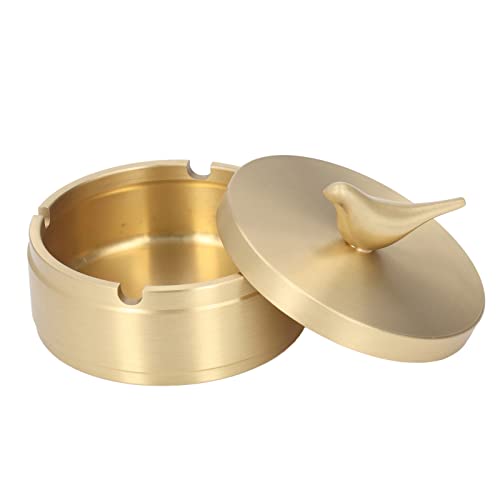 Golden Ashtray, Brass 4 Slots Car Ashtray for Family (S)