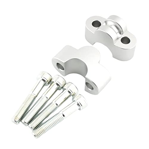 CALANDIS™ 2 Pieces Motorcycle Handlebar Riser Clamp for Honda CB1100 RS CB1100 EX Silver | Risers | Handlebars, Grips Levers | Motorcycle Parts
