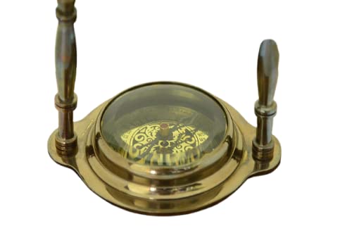 Royal Nautical London Antique Marine Table Clock with Compass Home and Office Decore Showpiece