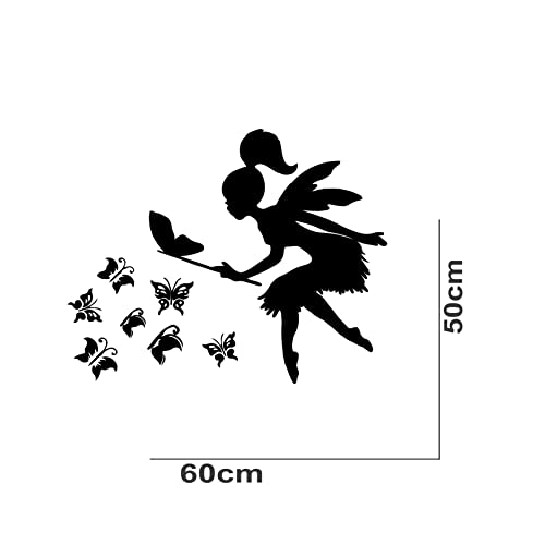 VVWV Flying Angel Wall Stickers for Educational Kids Room School Office Living Room Study Room Home & Kitchen Decor L x H 60 x 50 Cms