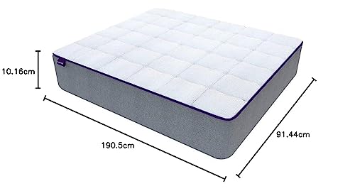 SLEEPSPA Dual Comfort -Hard and Soft-with Soft Comfort Cubes and Rebotech 4 Inch Single Size High Resilience (HR) Foam Mattress | 7 Years Warranty (LxW: 75X36X4)