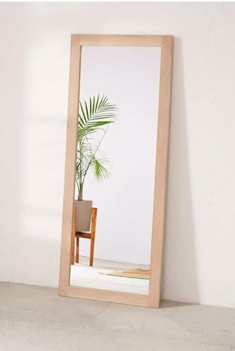 Wood Natural Mango Wood Wall Carving Mirror Frame Browen Antique siz 5x2 Feets no mirrore only Frame