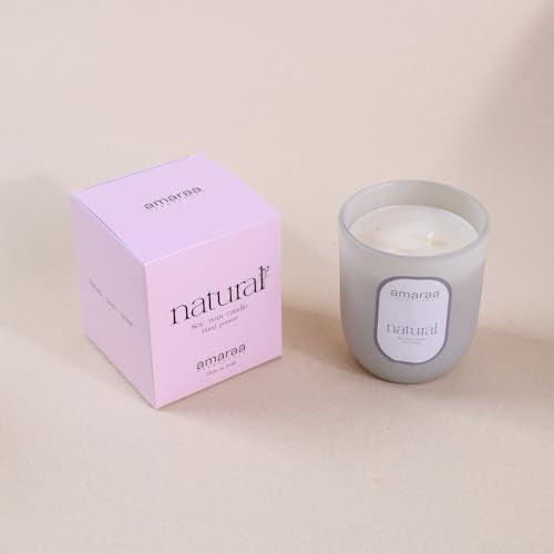 Amaraa Fragrances Cloudy Comfort Jar Scented Candle Aromatherapy, Hand-Poured Natural Soy Wax, Long-Lasting Fragrance for Home and Office (Citrus Zest)