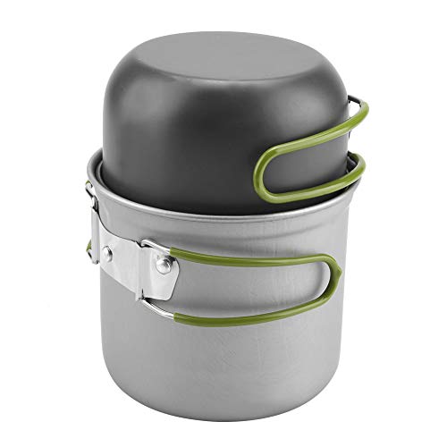 Portable Outdoor Cookware, Practical Solid and Durable Aluminum Pot Aluminum Pot, for Camping Hiking