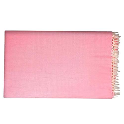 SilkXone Cotton Silky Soft Organic Bhagalpuri Dull chadar Blanket for All Season Blanket, (Pink), Pack of 1 (10 No.)