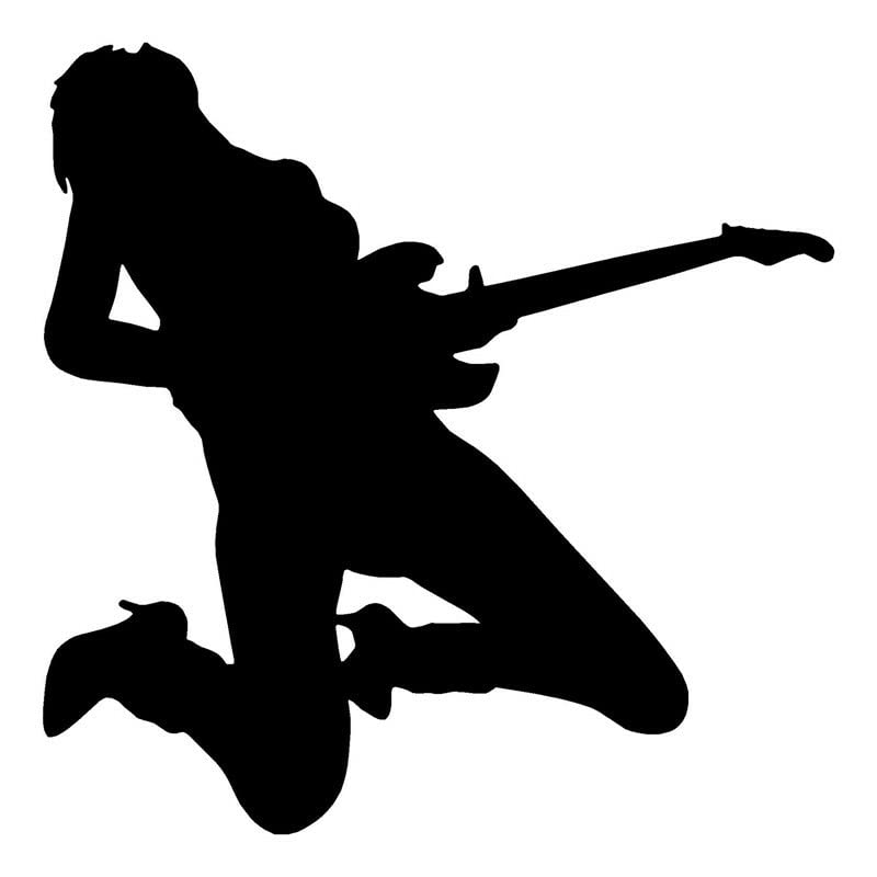 GADGETS WRAP Vinyl Wall Decal Sticker Rock Guitarist Personalized Custom Car Stickers