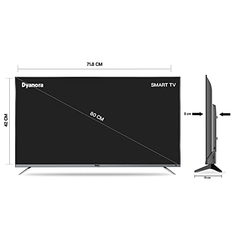 Dyanora Sigma 80 cm (32 Inches) HD Ready Smart LED TV DY-LD32H4S (Black) (2022 Model)