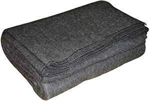 OMAJA HOME Wool Relief Blanket for Heavy Winter Single Bed (60 x 90 inches Full Size, Grey) - Pack of 2