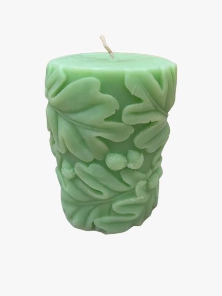 TWINKLING DECOR Scented Acorn Pillar Soy Wax Candle 9.5 * CM