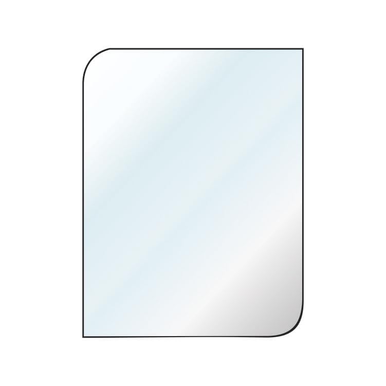 DONATO TWO SIDES SQUARE and TWO SIDES CURVE MIRROR 18"x24" INCHES MIRROR for LIVING ROOM and WASH BASIN | (SIZE-18"x24" INCH) (DGM-3)