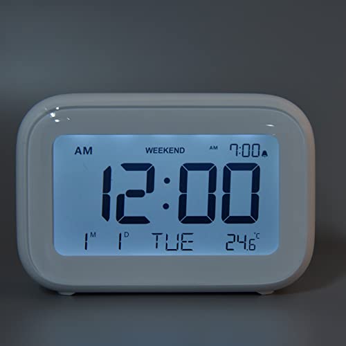 Table Clock, Volume Adjustment Digital Clock for Home for Bedroom for Office