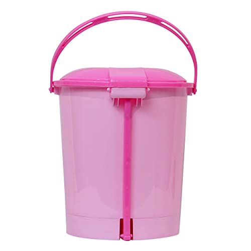 More Essentials Plastic Pedal Dustbin asso Big nos,Pink