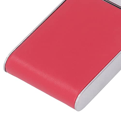 Cigarette Carrying Case, Textured Inner Protective Cigarette Holder for Outdoor Stainless Steel Cigarette Holder (Red)