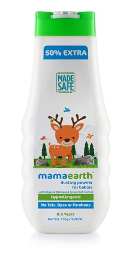 Mamaearth dusting Powder with Organic Oatmeal & Arrowroot Powder 150g