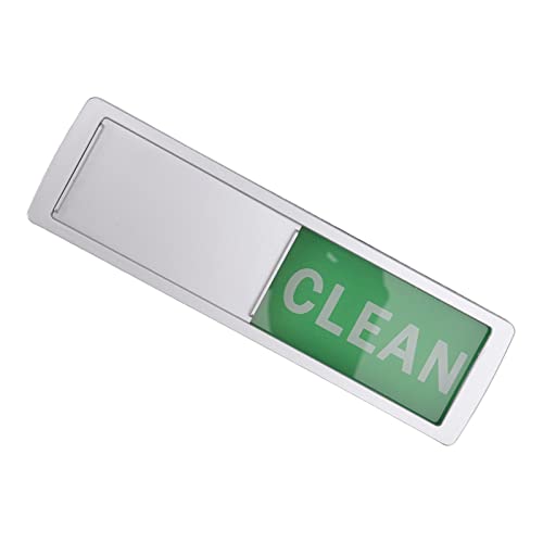 Ubersweet® Dishwasher Magnet, Clear Text Intimate Gift Practical Dishwasher Magnet Clean Dirty Sign Beautiful Appearance for Home (Silver (Red and Green))