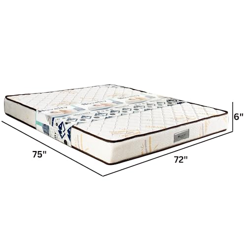 Novelty Mattress And Sofa_Imperial HR Bond 6 inch King Size Profile Foam Technology & Cool Gel PU Foam Mattress (75x72x6, King Bed, Soft Mattress)