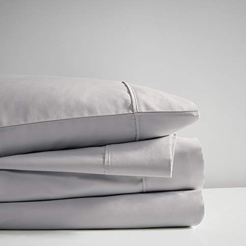 Beautyrest 600 Thread Count Cooling Cotton Rich Sheet Set, Queen, Grey