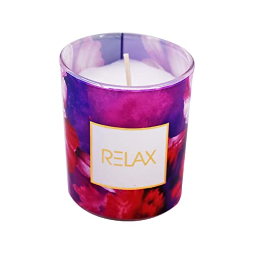 Soy Wax Scented Candle in Glass Jar for Home Fragrance and Home Decoration (15H Burn Time) (AXW2050-B)