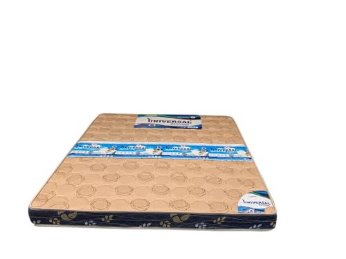 Universal Mattresses Gracefit Bonnel Spring Mattress for Full Support for Back Support Ultimate Comfort and Support Covered with Kniiting Fabric (72X70X06)