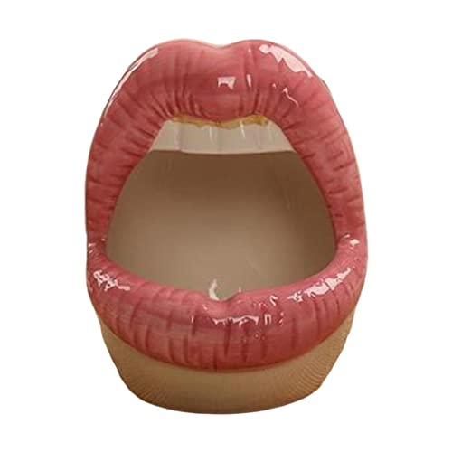 CLUB BOLLYWOOD® Lips Cigar Ashtray Ceramic Ashtray Lips Ashtray Boyfriend Gift Pink B|Home & Garden | Yard, Garden & Outdoor Living | Gardening Supplies |1x Ashtray